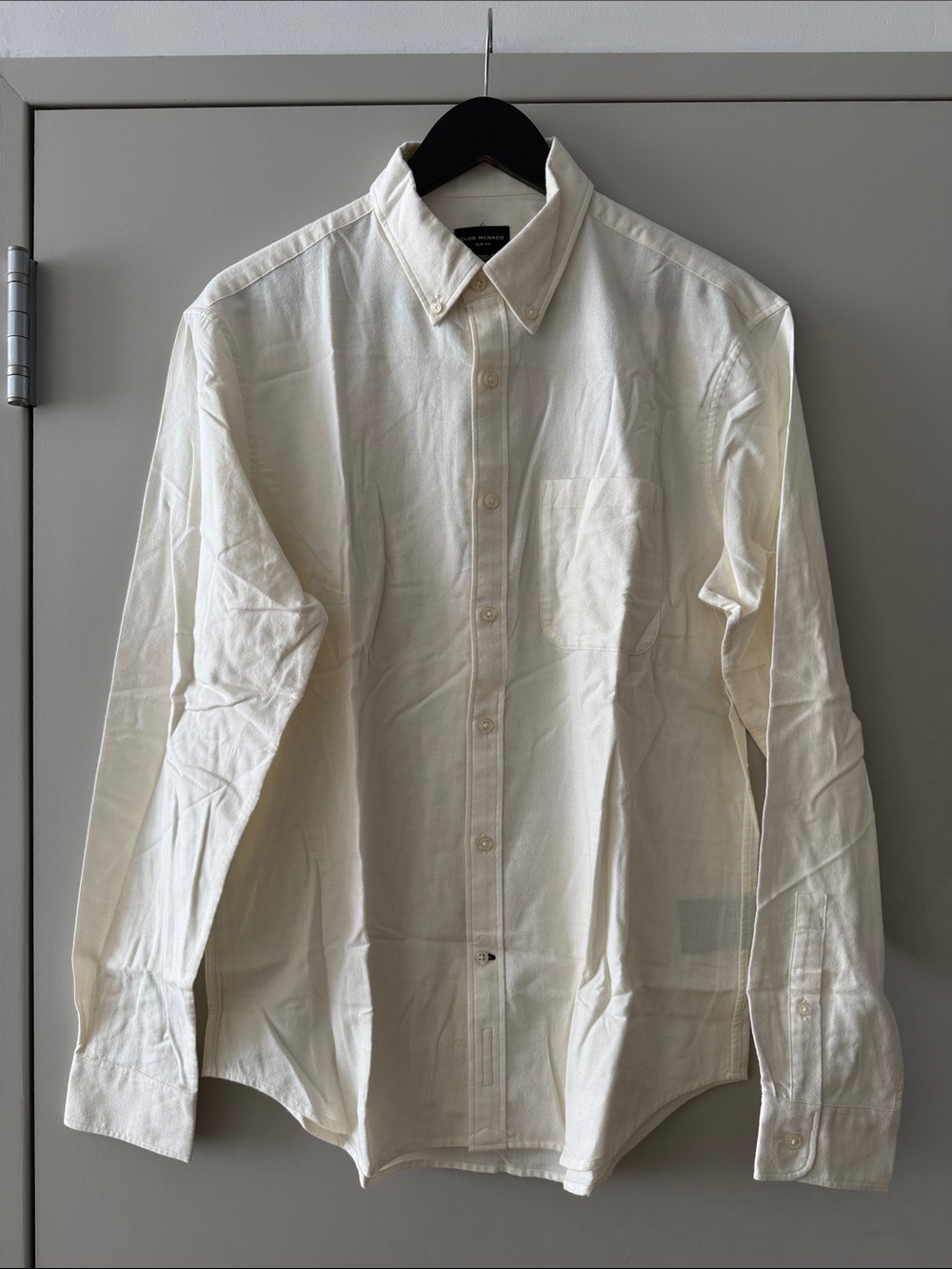 Men's Button-Down Dress Shirt - Cream